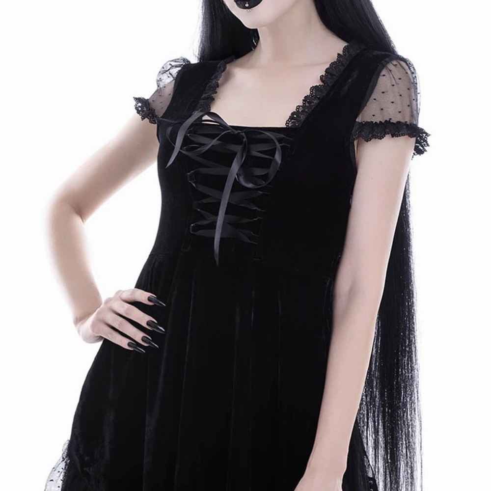 Killstar Black Frilly Dress